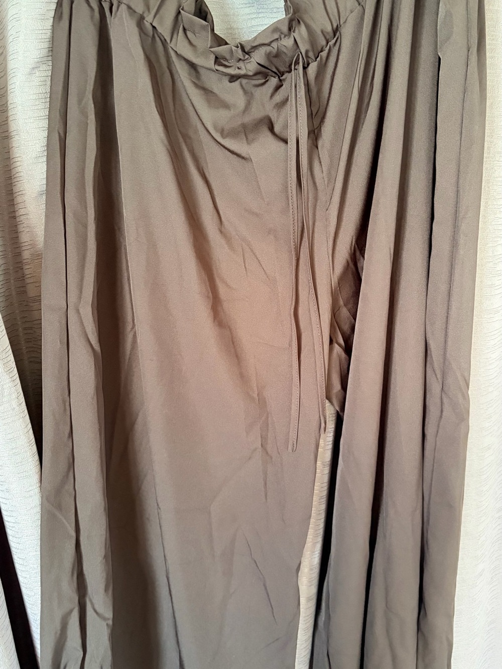 Women’s Long Wide Pants with Drawstring Waist